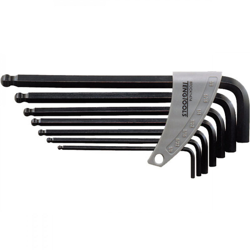 Teng 7Pc Ball-End Mm Hex Key Set - 2.5-10.0mm