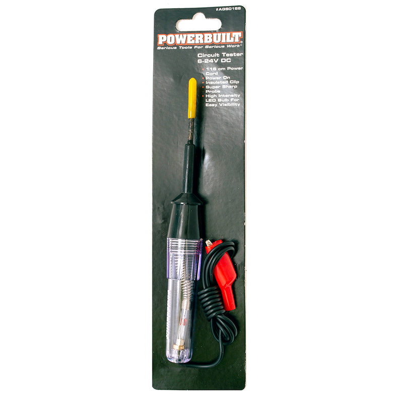 Powerbuilt 6-24V Dc Circuit Tester (LED Bulb)