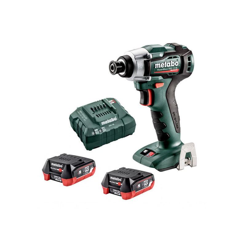 Metabo PowerMaxx 12V Brushless Impact Driver 140Nm Kit - SSD12BLPCHD4.0K