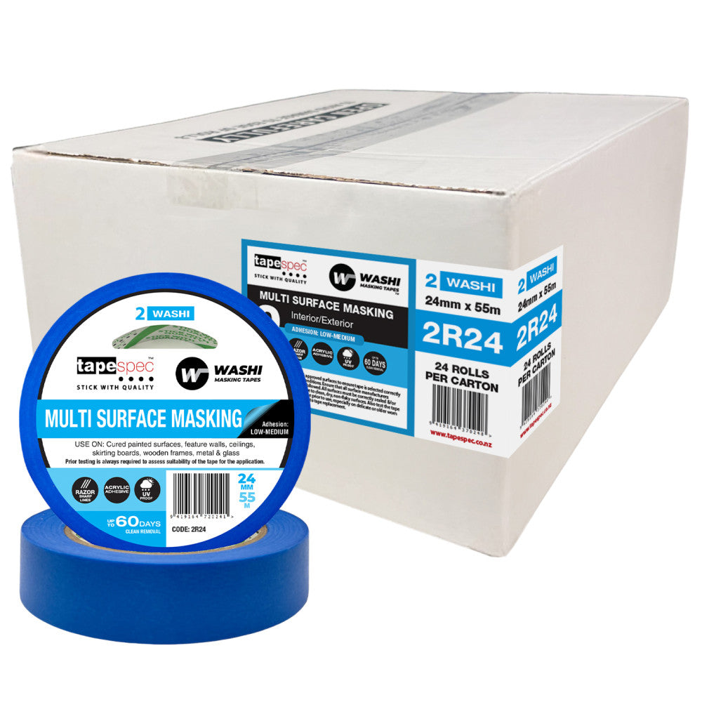 No.2 Blue Multi Surface Masking Tape - 24mm x 55m