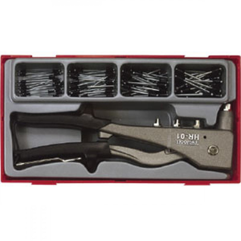 Teng 81Pc H/Duty Rivet Gun Set W/Rivets - Tc-Tray