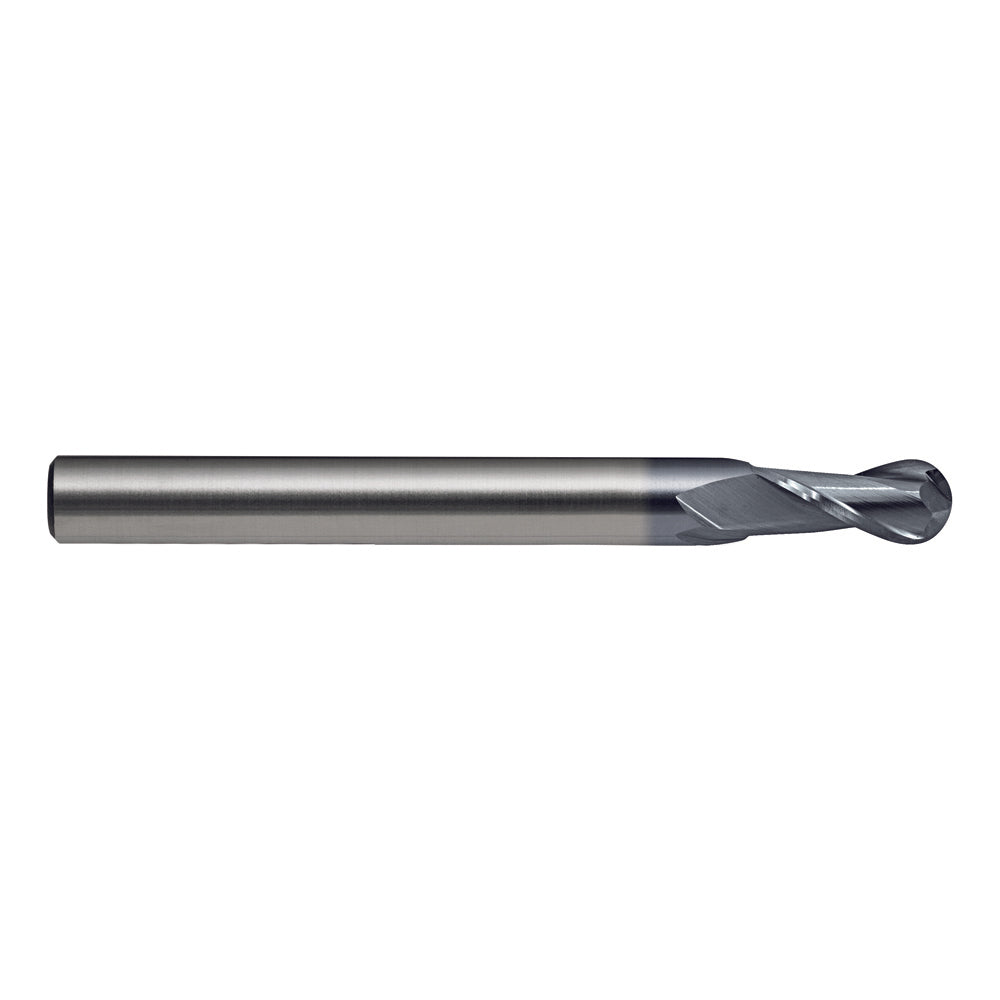 5mm Long TiCN Ball Nose 2 Flute Slot Drill 10x80 6mm Plain Shank E1140500
