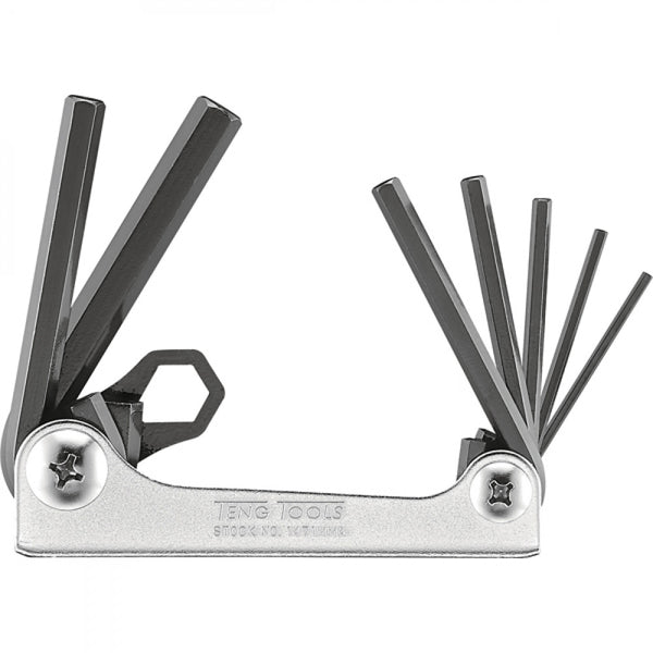 Teng 7Pc Folding Mm Hex Key Set - 2.5-10.0mm