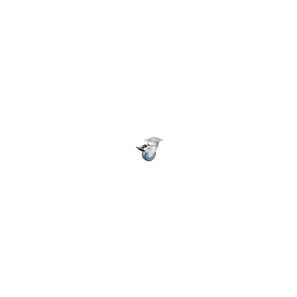 Medium Duty Swivel Castor With Brake 75mm