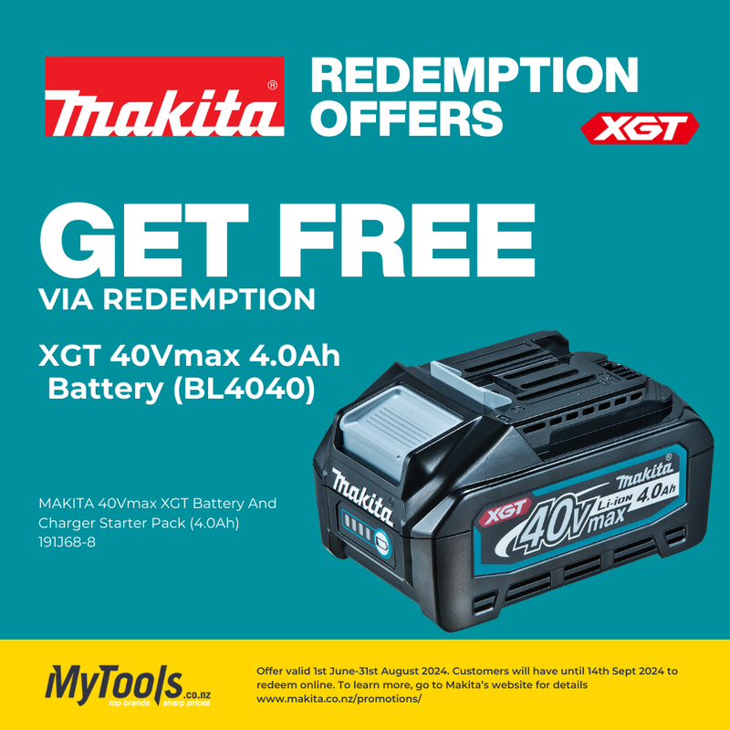 MAKITA 40Vmax XGT Battery And Charger Starter Pack (4.0Ah) 191J68-8