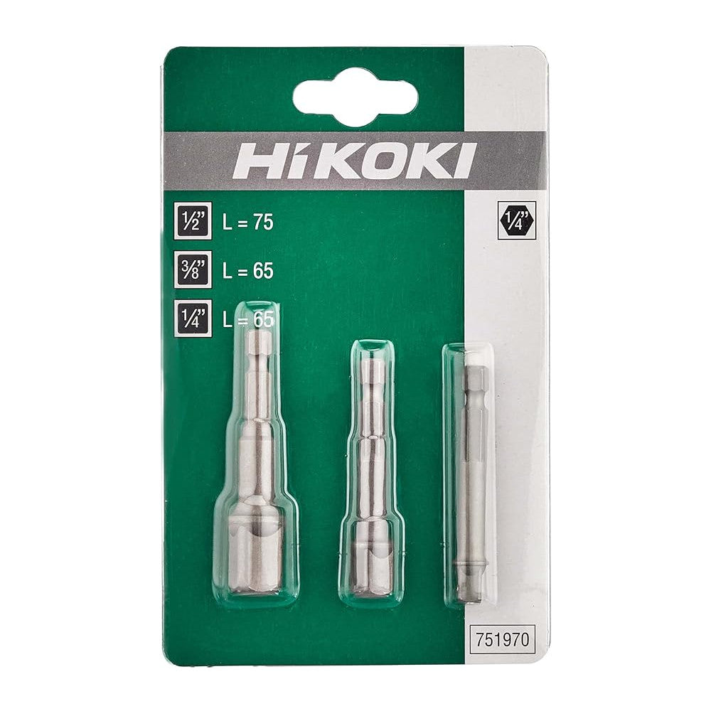 HIKOKI 3pc Impact Driver/Wrench Adaptor Set