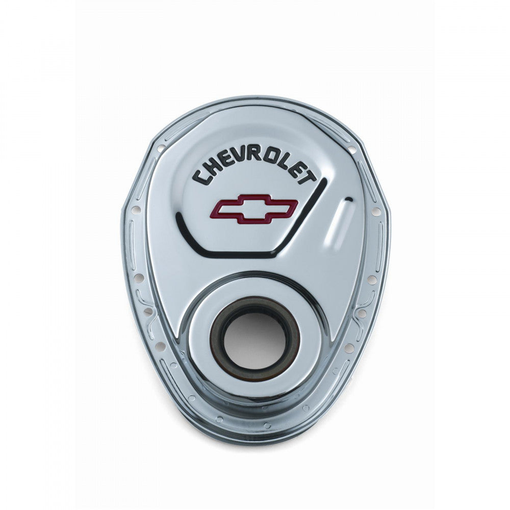 Proform Timing Cover, 1-Piece Steel Chrome Plated Bowtie Chev SB #141-904