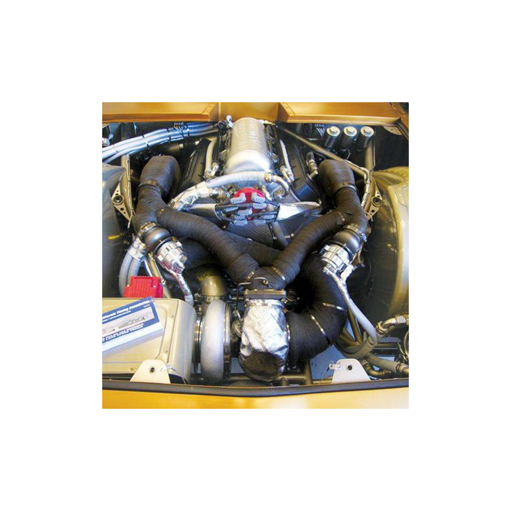 AFTERBURNER Heat Shield Exhaust Insulating Wrap 1 Inch x 15 Ft. Black#ABE35111