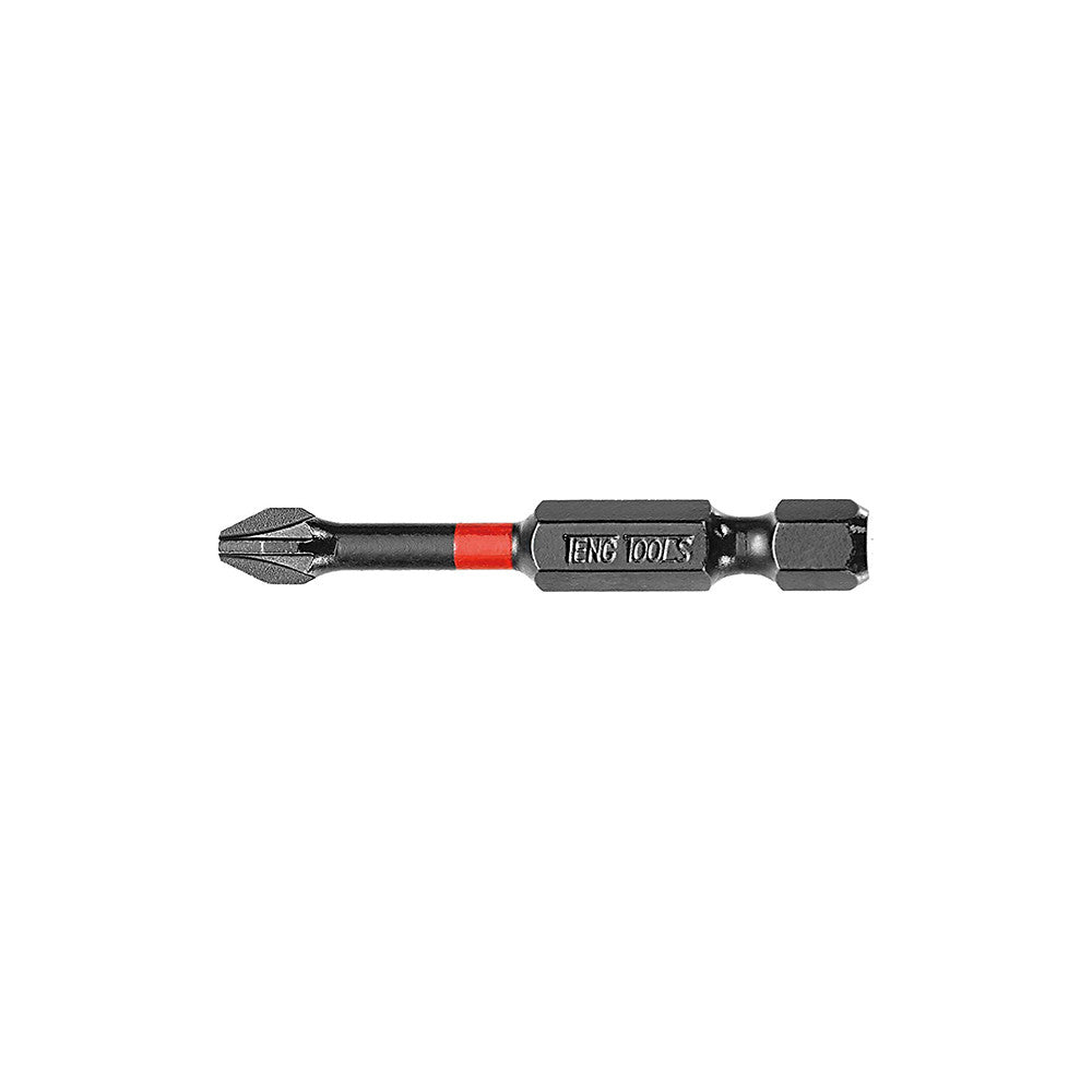 Teng 1Pc 1/4in Pz#2 Impact Screwdriver Bit 50mm
