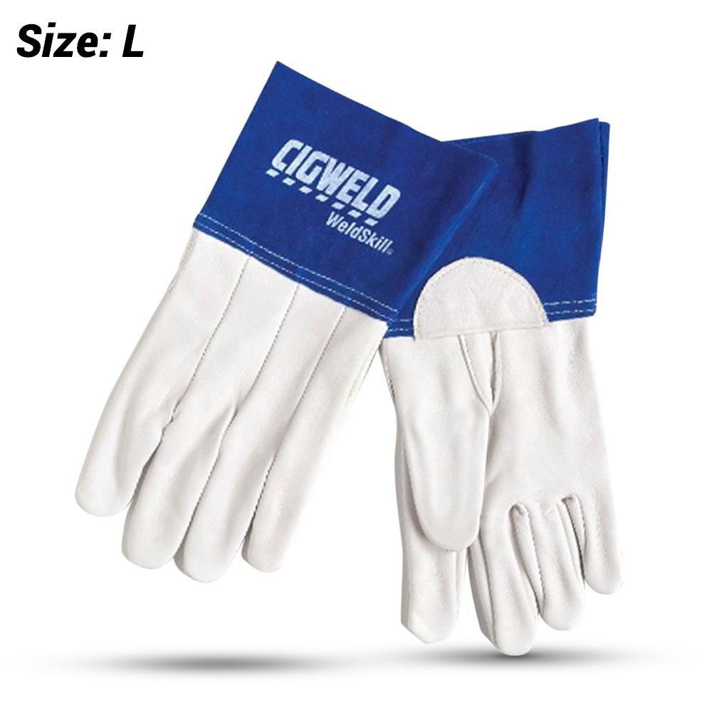 Cigweld TIG Welding Gloves , Fine Grain Leather And Kevlar Stitching