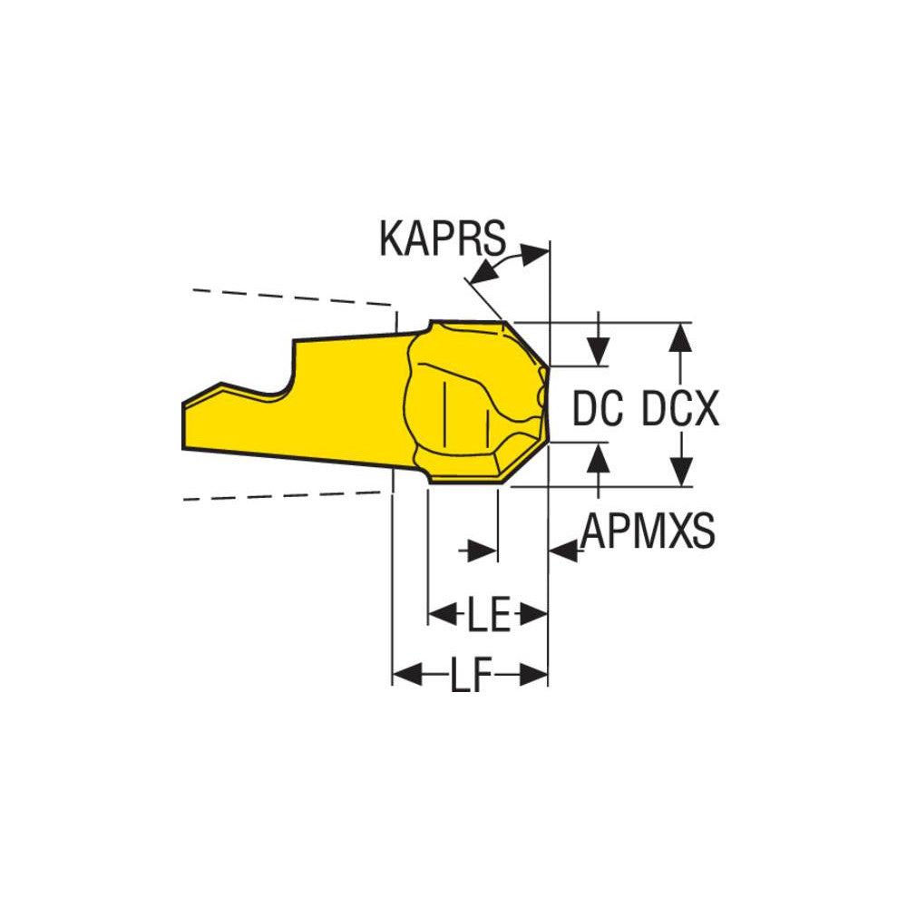MM10-10007-4525-E03 T60M Minimaster Insert 45 Deg Chamfering Insert