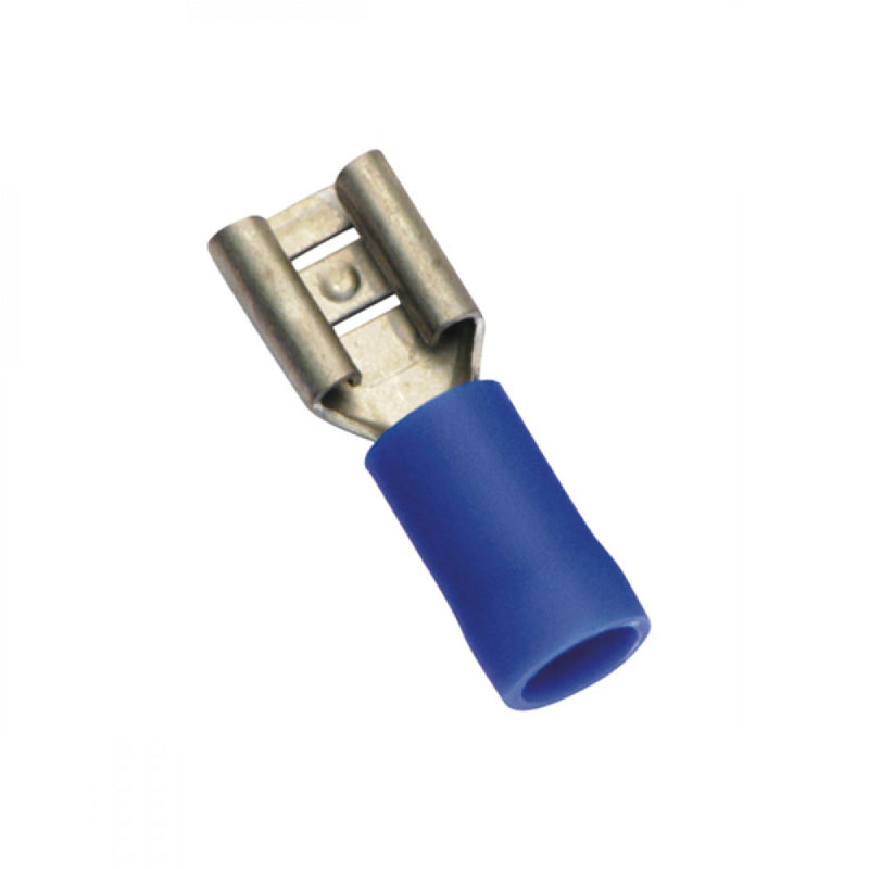 Champion Blue Female Push - On Spade Terminal - 10