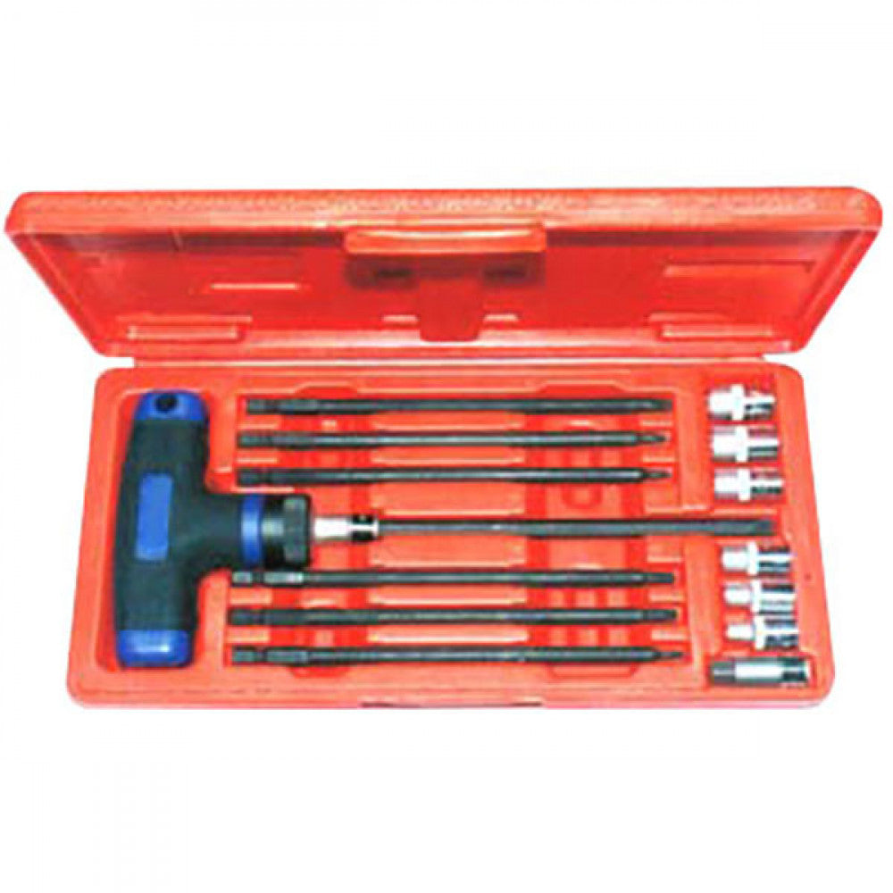 T&E Tools 15Pc 1/4" Drive Torx Socket And Bit Set