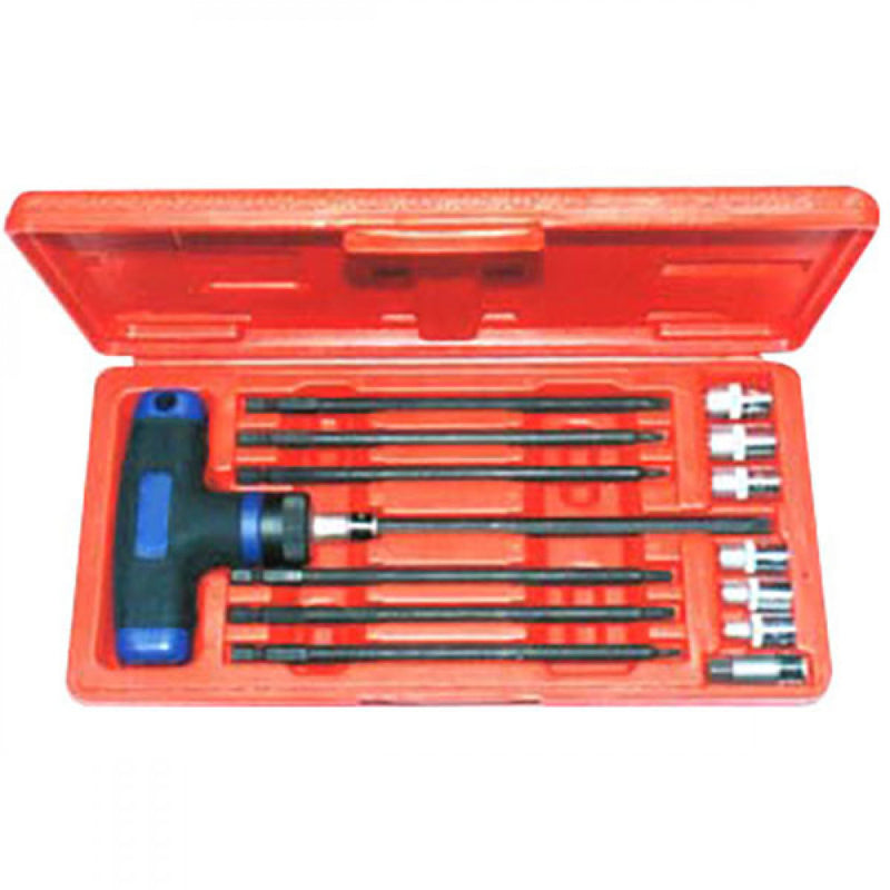 T&E Tools 15Pc 1/4" Drive Torx Socket And Bit Set