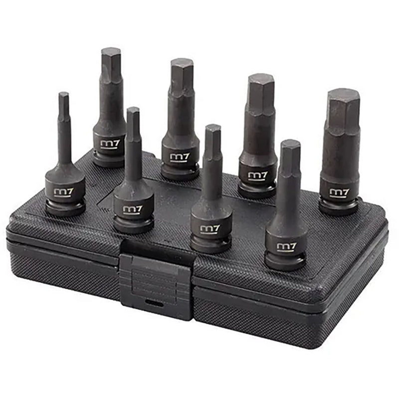 M7 8Pc Impact In Hex Socket Set 1/2in Dr. 1/4-3/4I