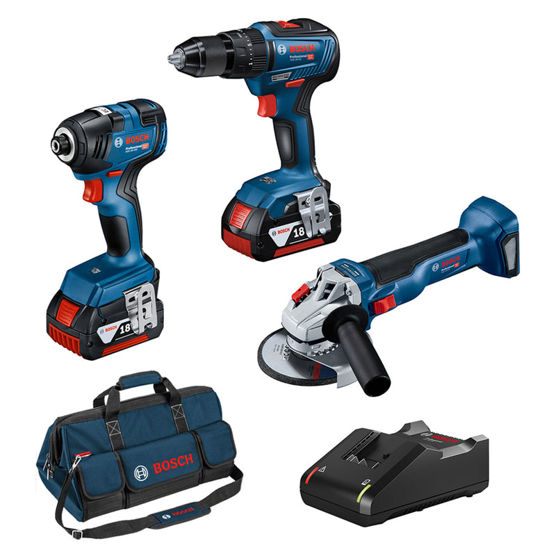 Bosch 3pc Brushless 2 x 5.0Ah Kit