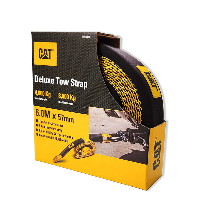 Cat 6M x 57mm Deluxe Tow Strap - 4,000KG