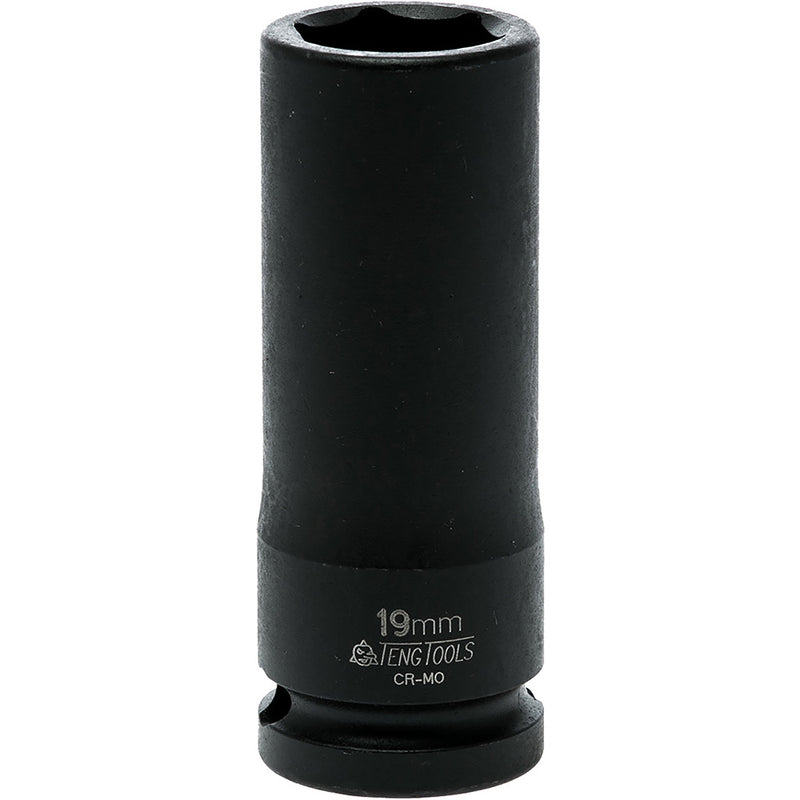 Teng 1/2in Dr. Deep Impact Socket 19mm Din