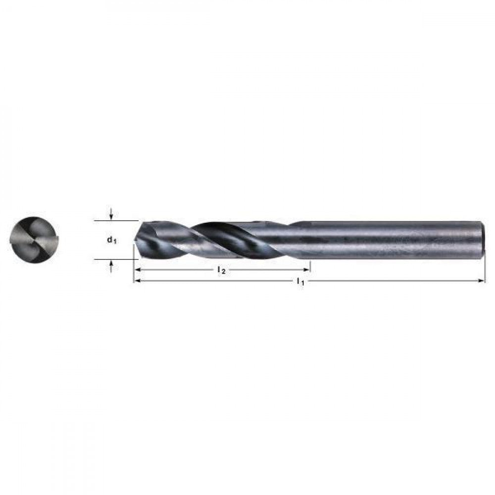 9.7mm HSS Stub Drill 0.3819"