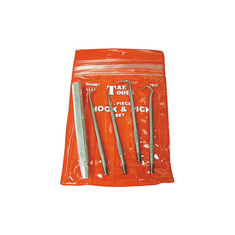 T&E Tools Pick Set 4pc O-Ring With Magnet