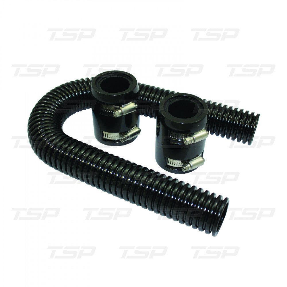 TSP Stainless Steel Radiator Hose Kit 24 Inch Black#6452
