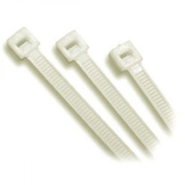 200 x 7.6mm Nylon Cable Tie-Natural - 100Pc**