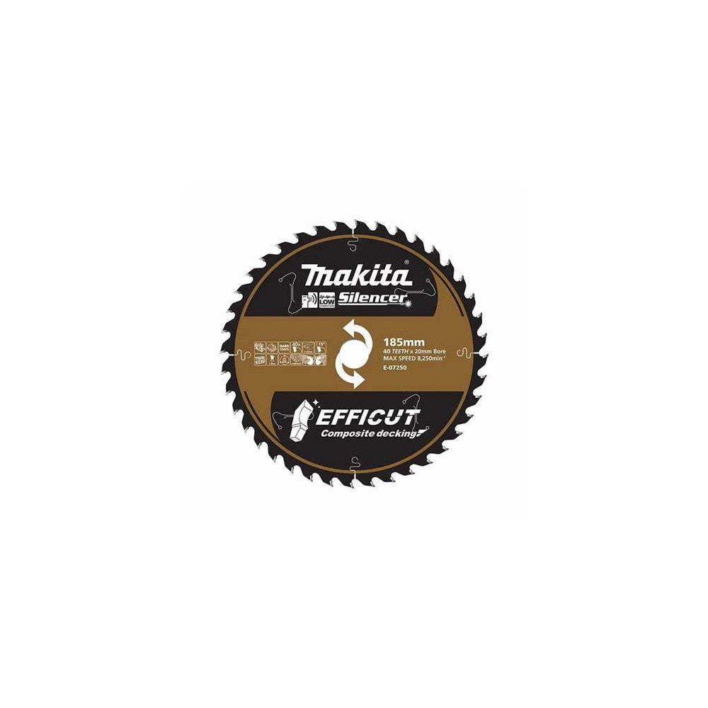 Makita Efficut Saw Blade Composite Deck 185x40T