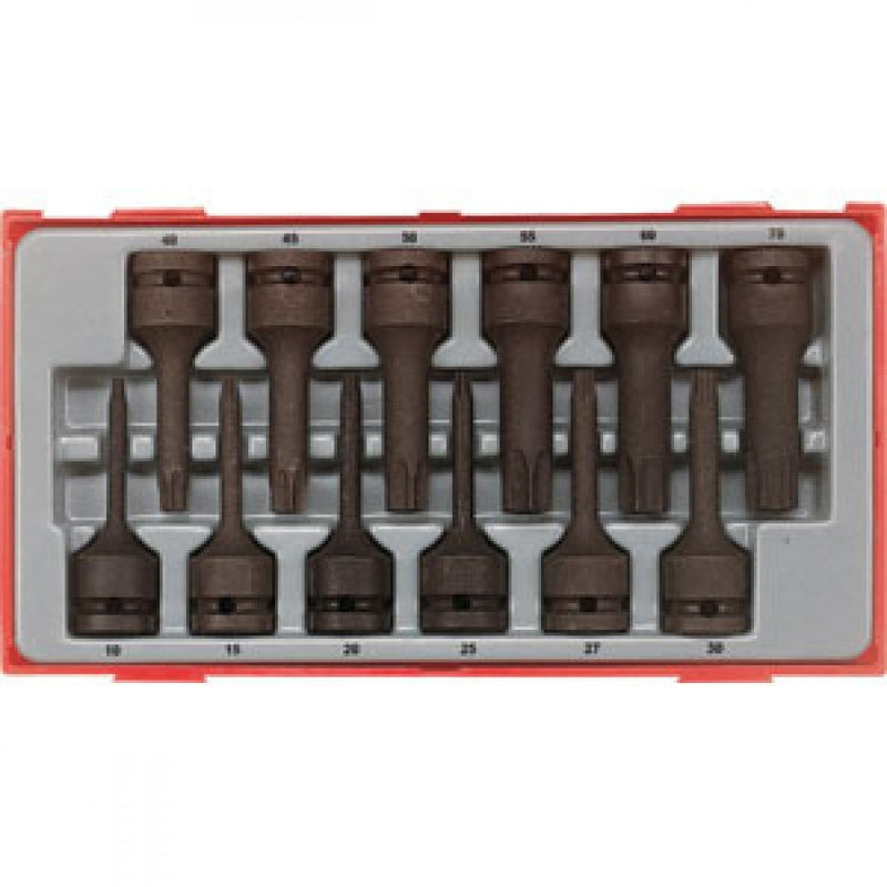 Teng 12Pc 1/2in Dr. Tx Skt Set Tx10-70 - Tc-Tray