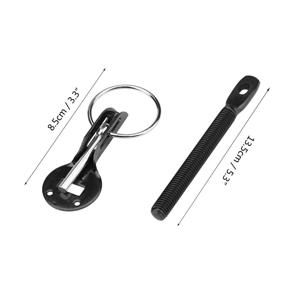 AFTERBURNER Bonnet Pin Kit Black Aluminium#AB52865