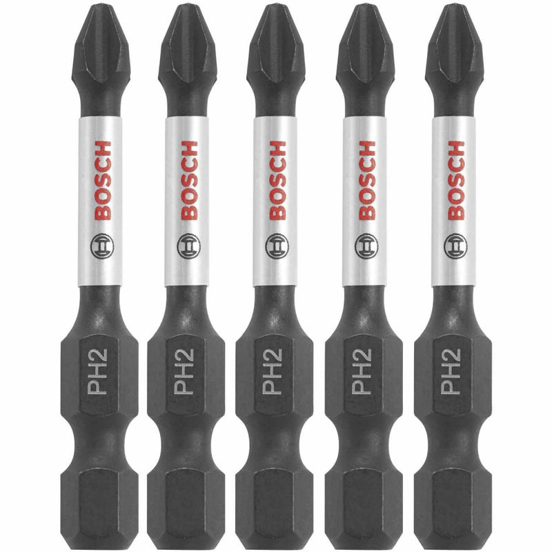 Bosch Impact Tough Screwdriver Bit, PH2, 1/4" 50mm 5 Pack