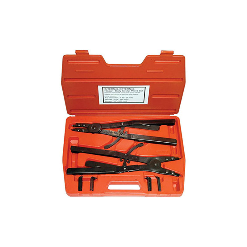 T&E Tools Extra H/Duty Circlip Plier Set