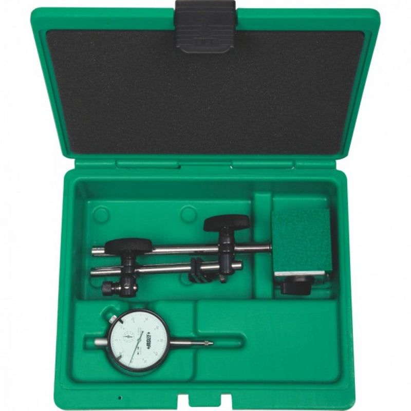 Measuring Tool Set 2Pce Mag Base & 10mm x 0.01mm Dial Indicator Insize 5024