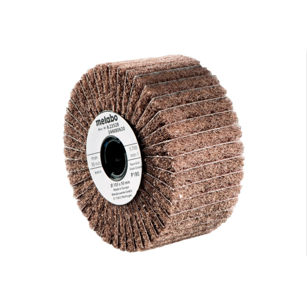 Metabo 105x50mm P180 Flap Wheel/Nylon Web Grinding Wheel