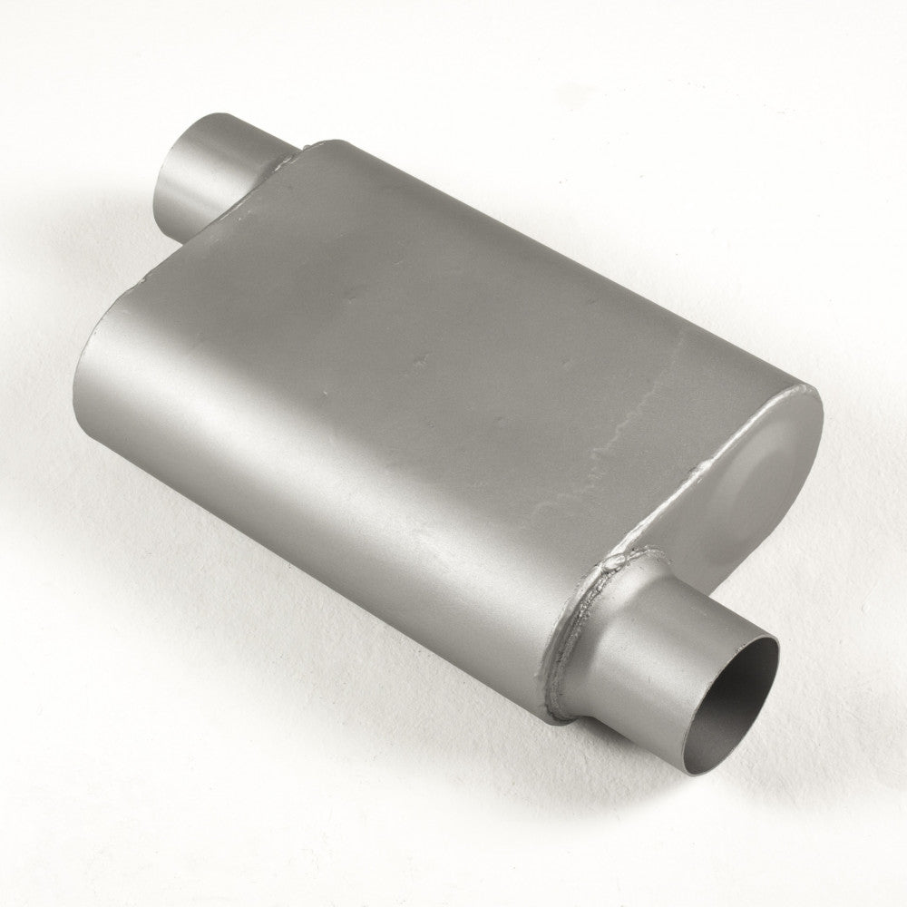 AFTERBURNER Universal 2 Chamber 2.50 Offset In/2.50 Offset Out Muffler#ABE42543