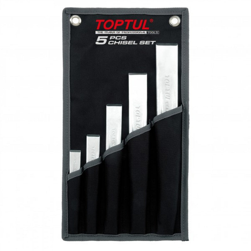 Toptul Ribbed Flat Chisel Set 5 Pieces