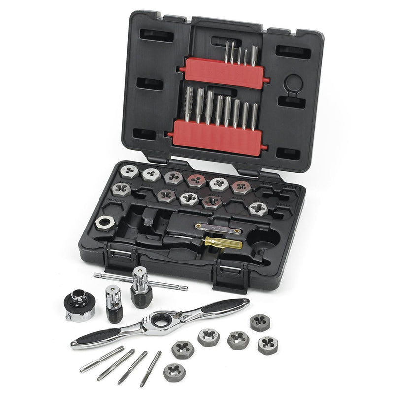 GearWrench Tap & Die Set Medium Ratcheting MET 40Pc  3886