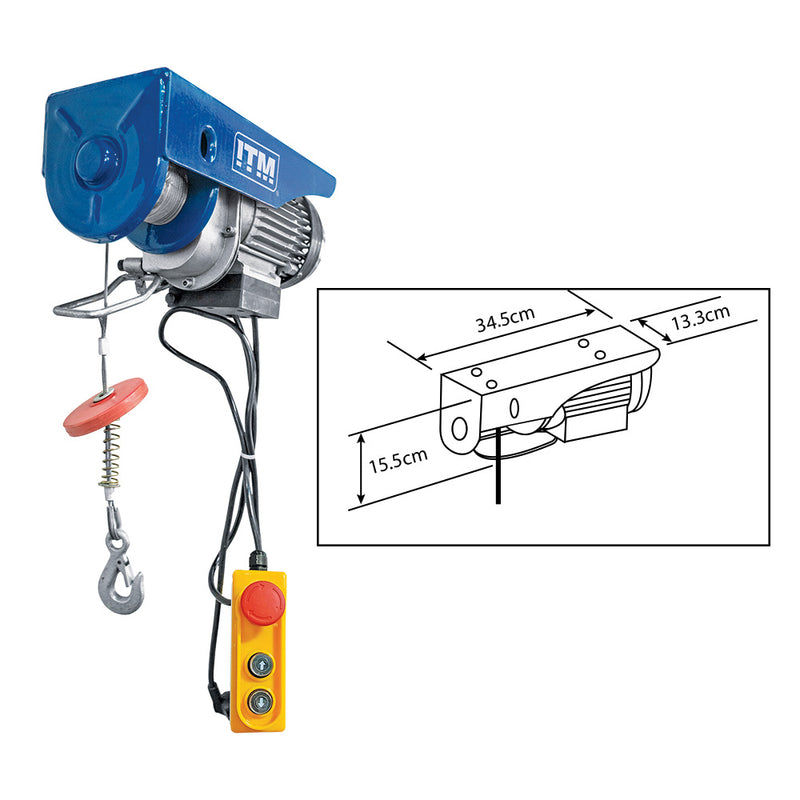 ITM Electric Hoist, Pro Wire Hoist, 100/200Kg