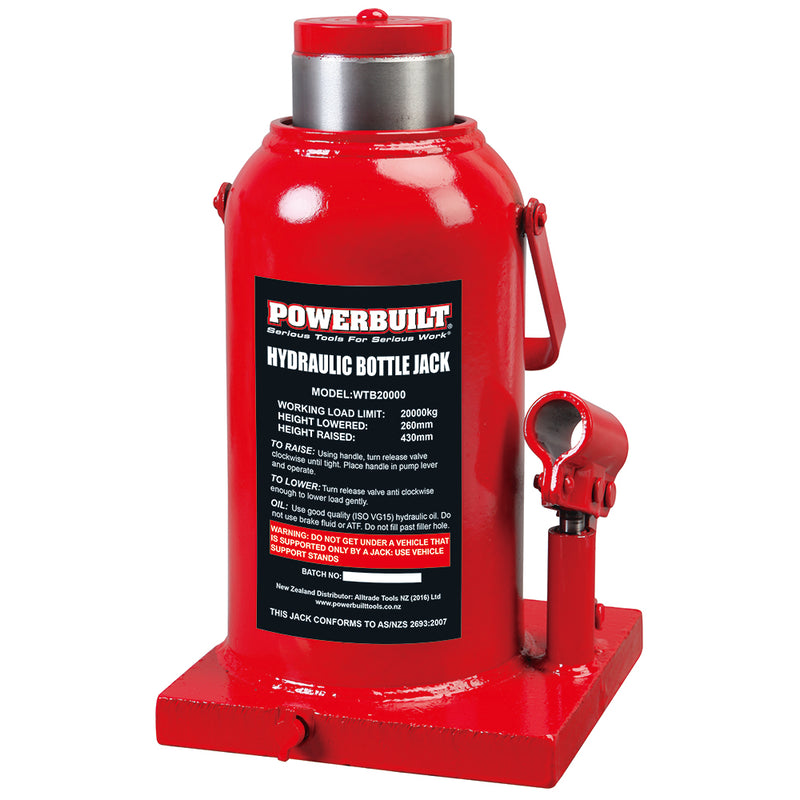 Powerbuilt 22Ton / 20000Kg Bottle Jack