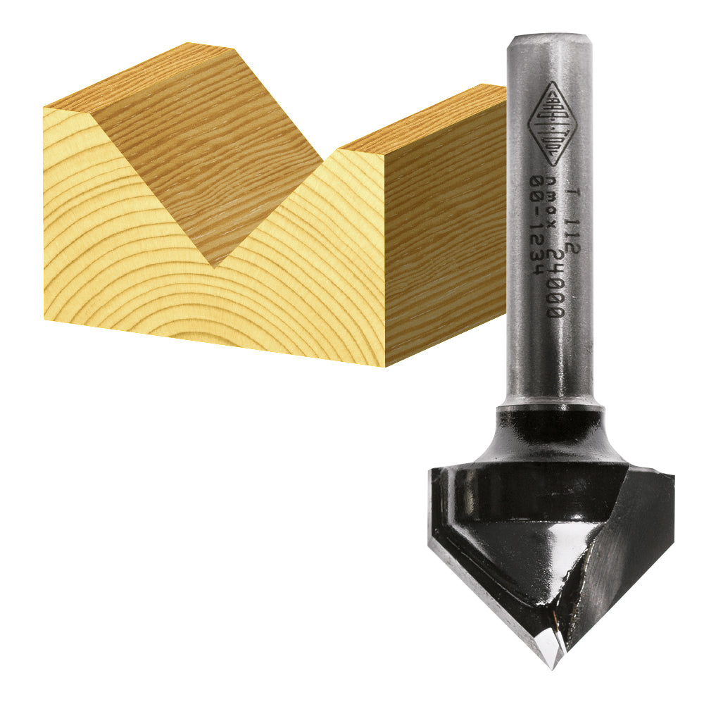Vee Groove Bit 31.3 x 90 DEG TCT 1/2 SHK