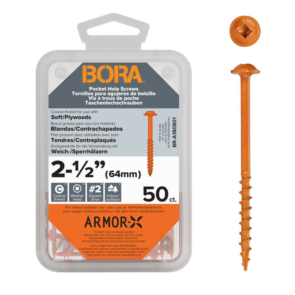 Screws 2-1/2-Inch Coarse 50-pcs