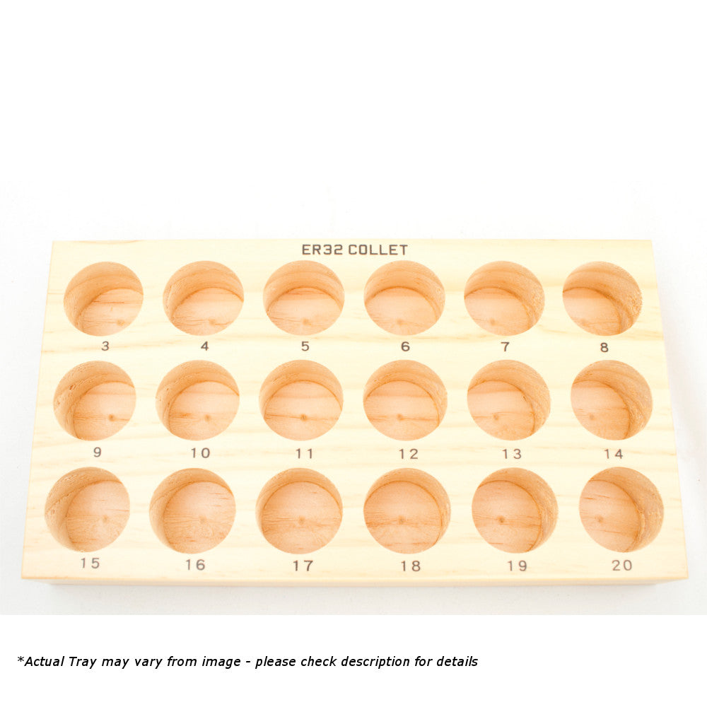ER16 Empty Wooden Collet Tray
