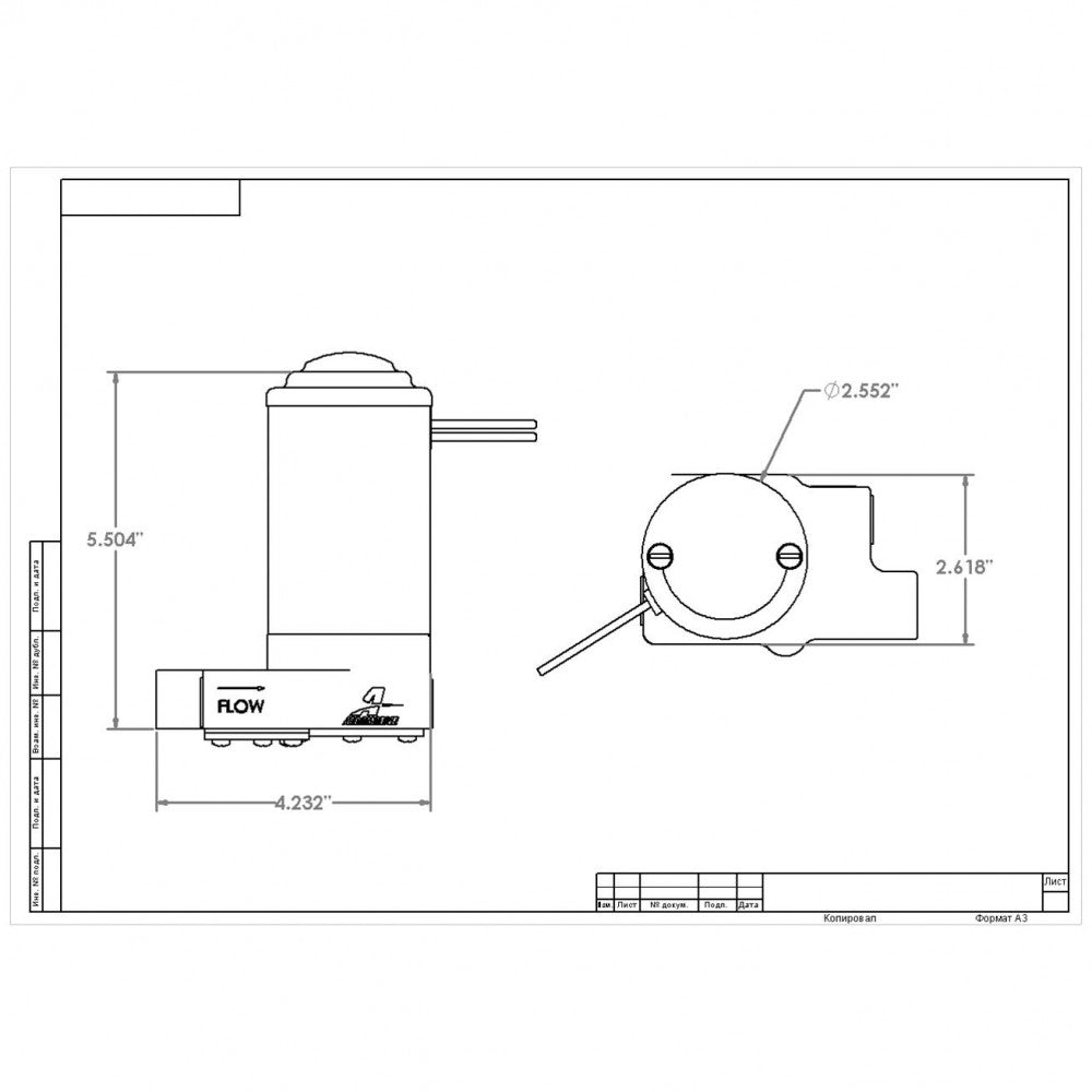 Aeromotive Fuel Pump Electric, T-Style, 7-PSI, ORB-08#AER11219