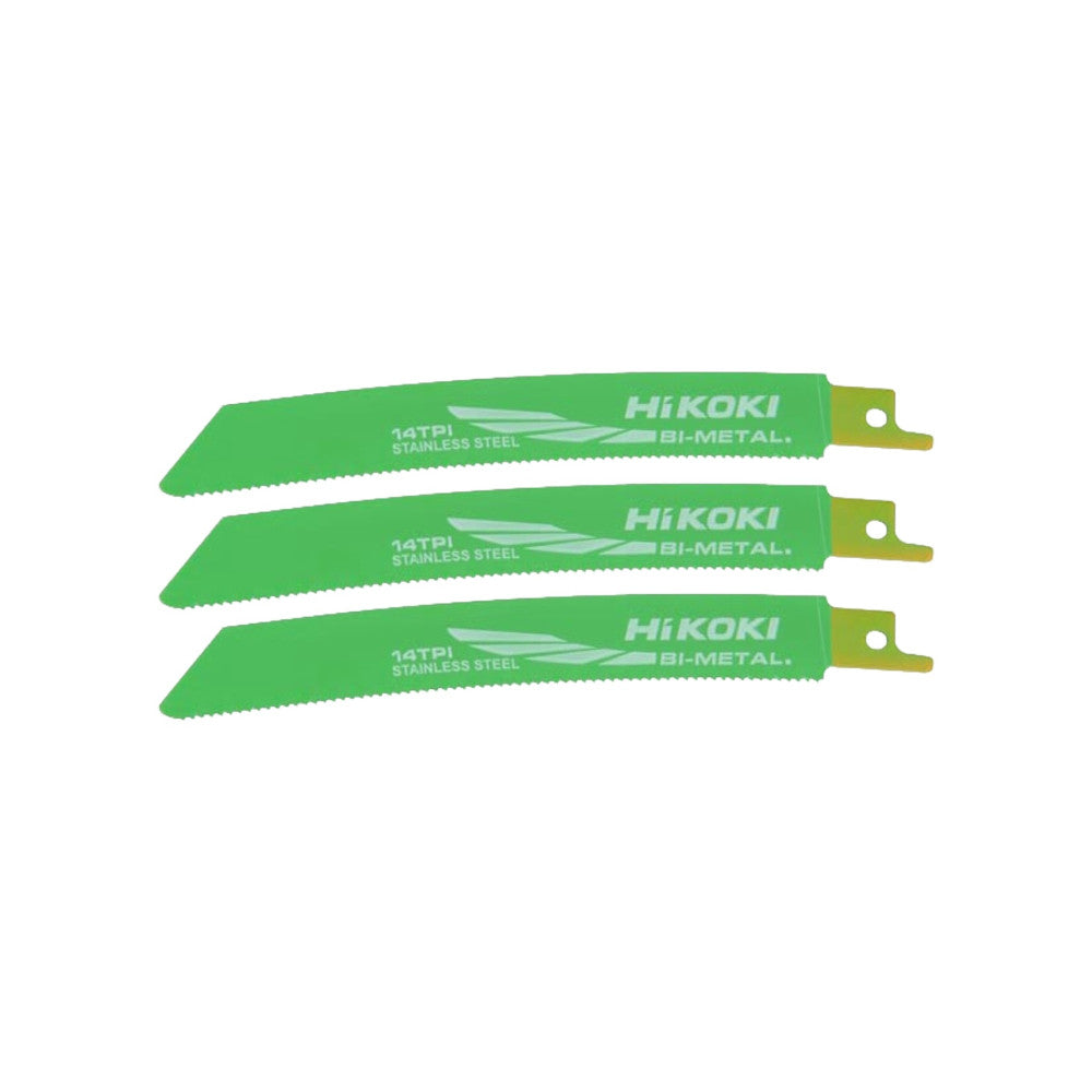 HiKOKI High Performance Curved Sabre Saw Blades - 3 Pack