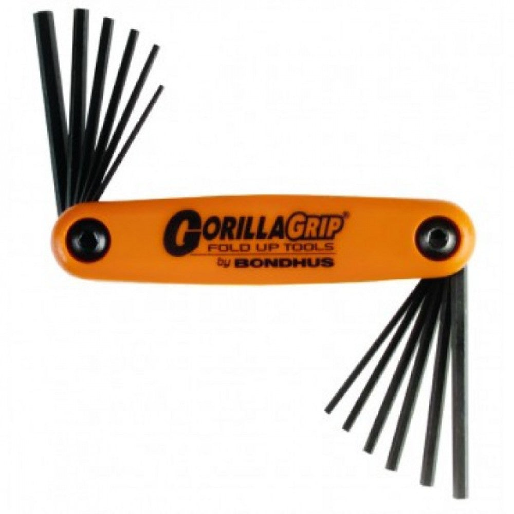 Hex Key Metric/Imperial Fold Up Set 1.5-5mm & 5/64-5/32" BD12550
