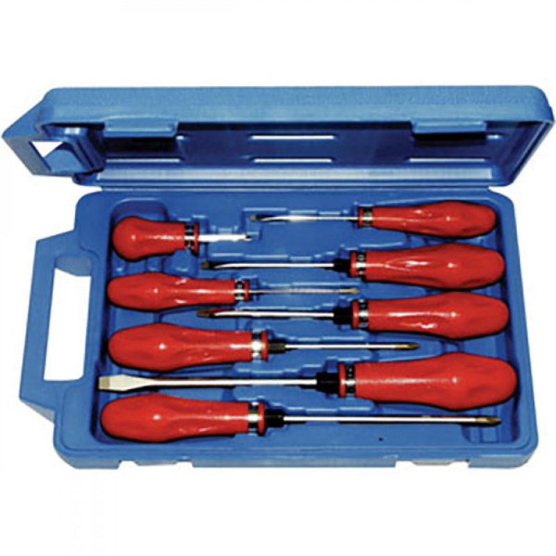 T&E Tools 8Pc S2 Steel Screwdriver Set