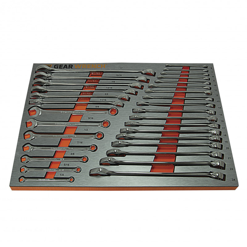 GearWrench 31Pc Metric/SAE Wrench Set In EVA Tray  83991