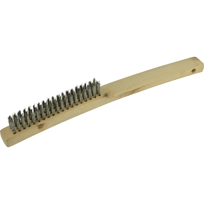 Itm Stainless Steel Wire Brush 353mm - 3 Row