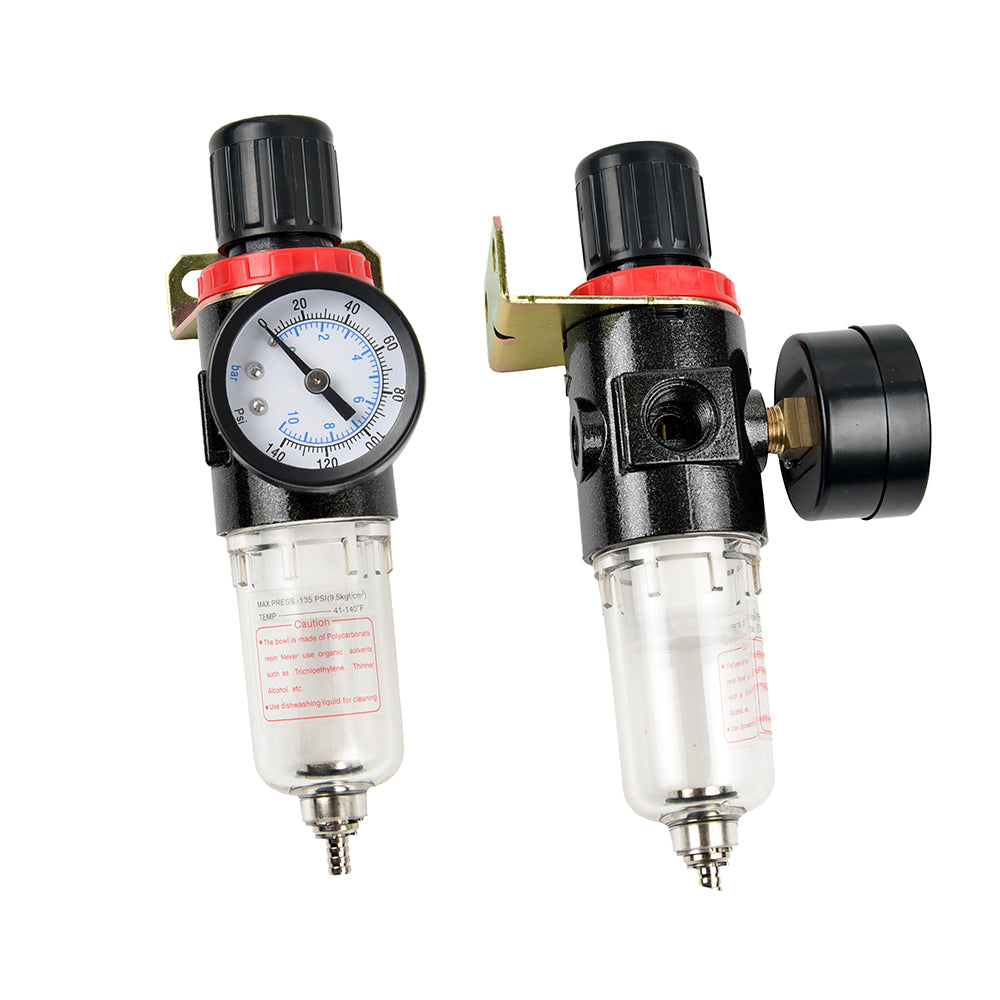 Powerbuilt Air Regulator Filter Combo With Gauge
