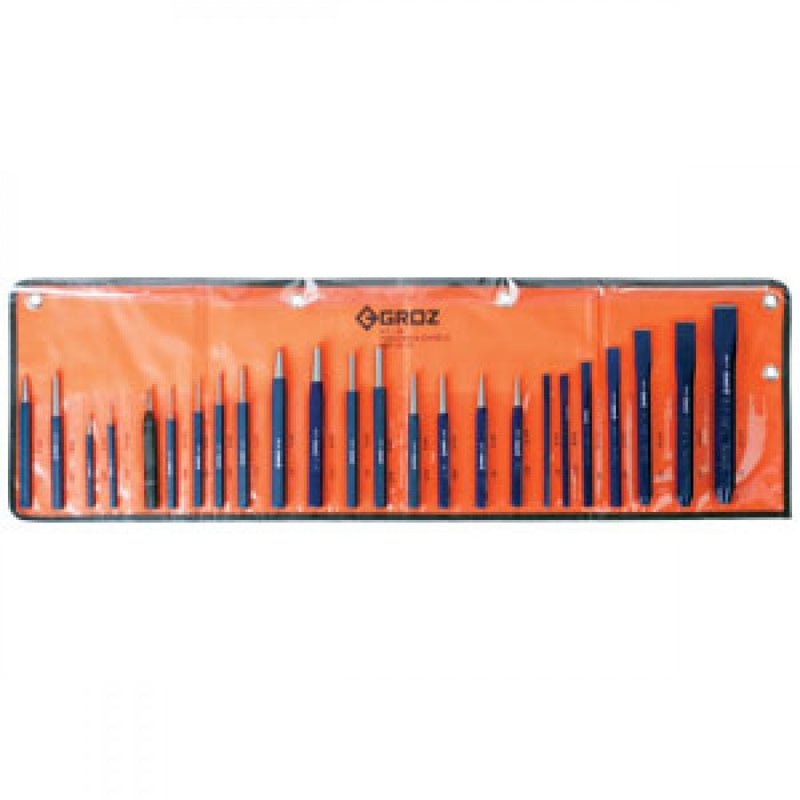 Groz 24Pc Punch And Chisel Set