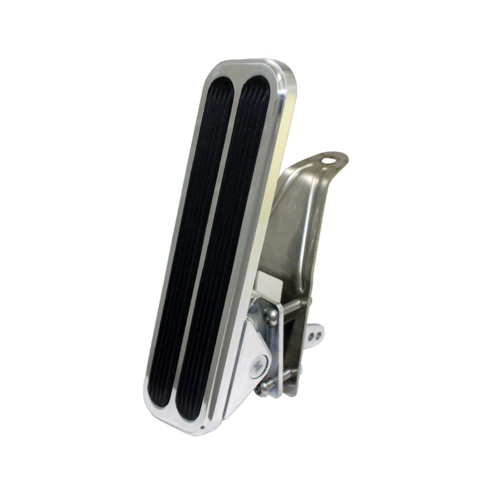 TSP 2 x 7 Inch Floor Mounted Polished Aluminium Gas Pedal#8234